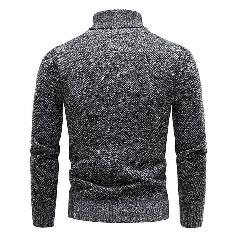 Exklusiver Herren-Rollkragenpullover mit raffinierter Verarbeitung