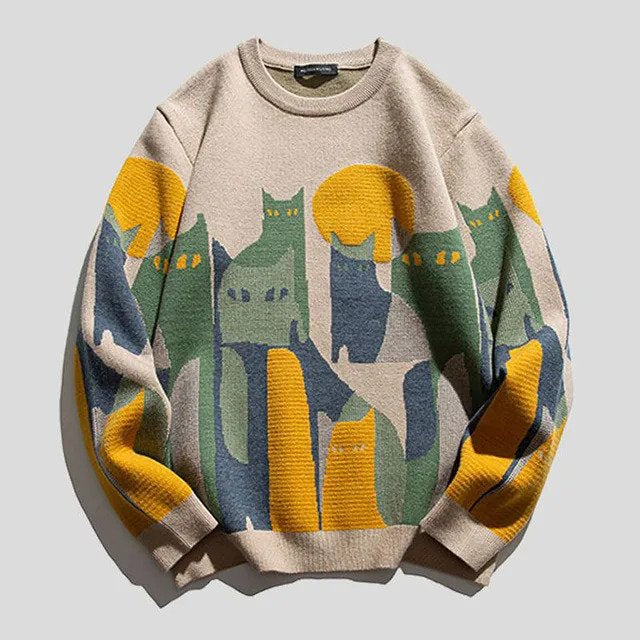 Unisex-Katzenpullover