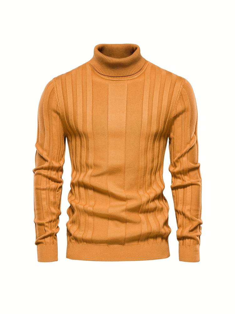 Texturierter Rollkragenpullover