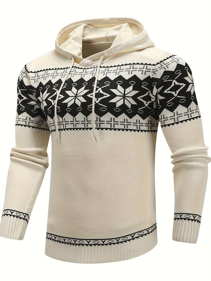 Trendiger Retro-Kapuzenpullover