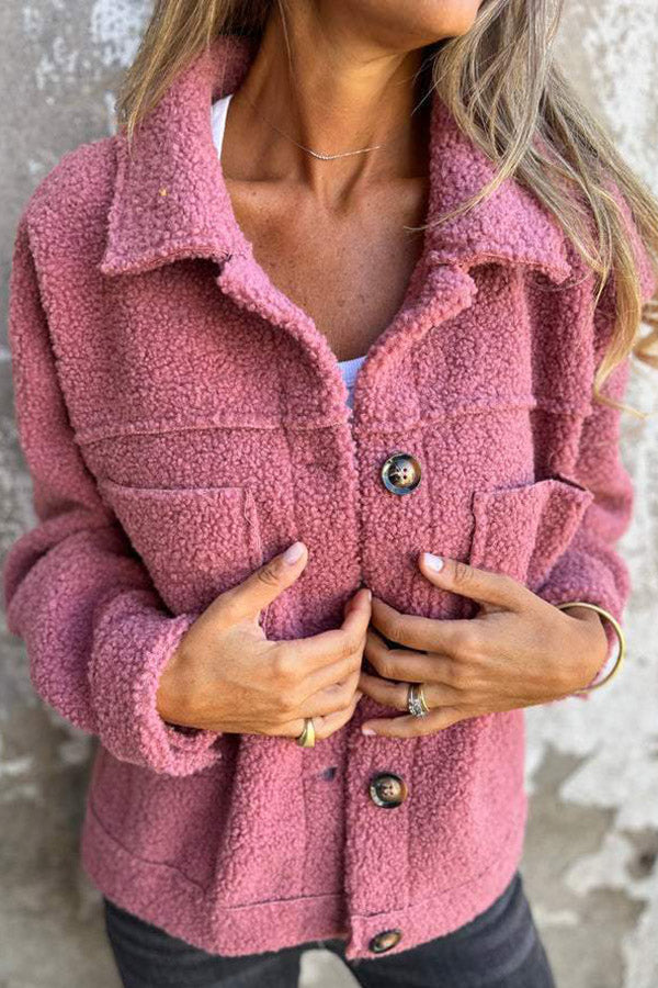 Rose - Schicker und Lässiger Winter Shearling Mantel für Damen