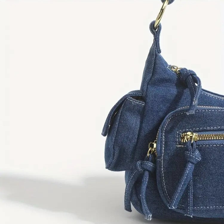 Reese | Retro Denim Crossbody Tasche