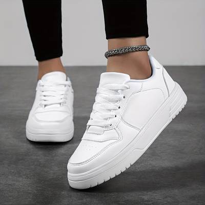 Weiße niedrige Sneakers