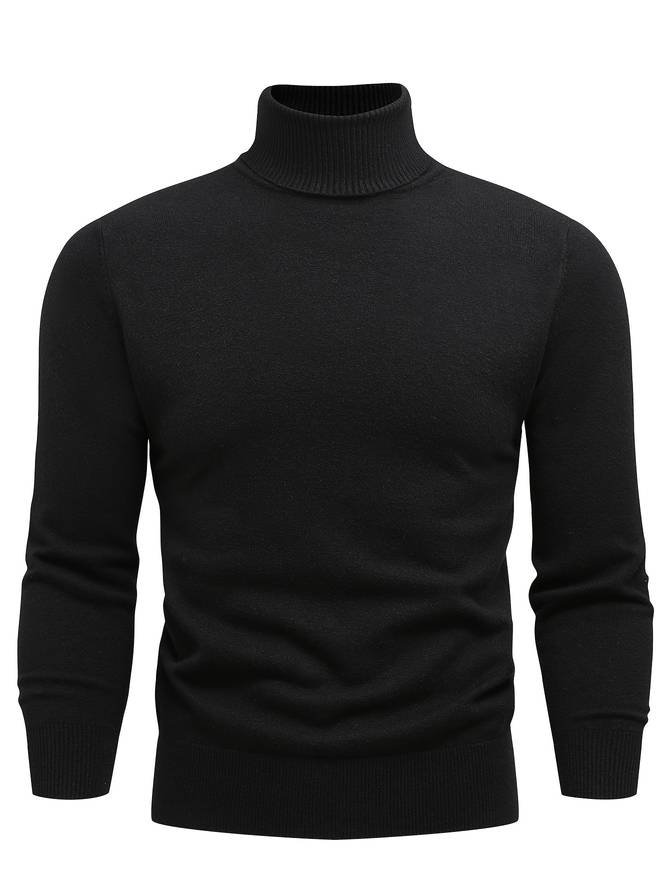 Lässiger Rollkragenpullover aus Strick