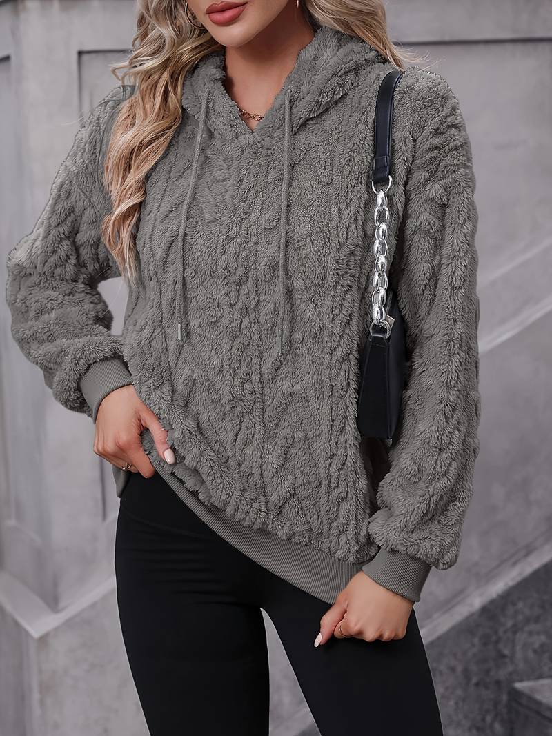 Zia - Stilvolle und Bequeme Teddy-Winter-Hoodie für Damen