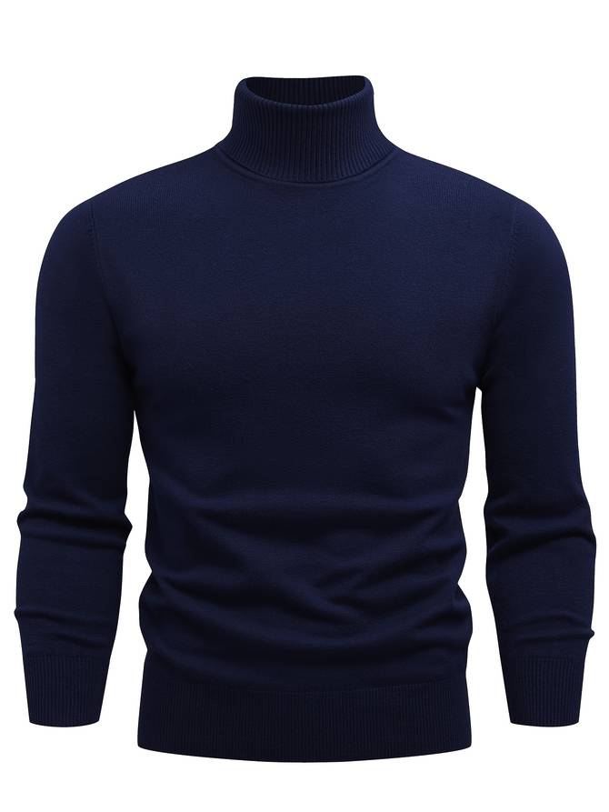 Lässiger Rollkragenpullover aus Strick