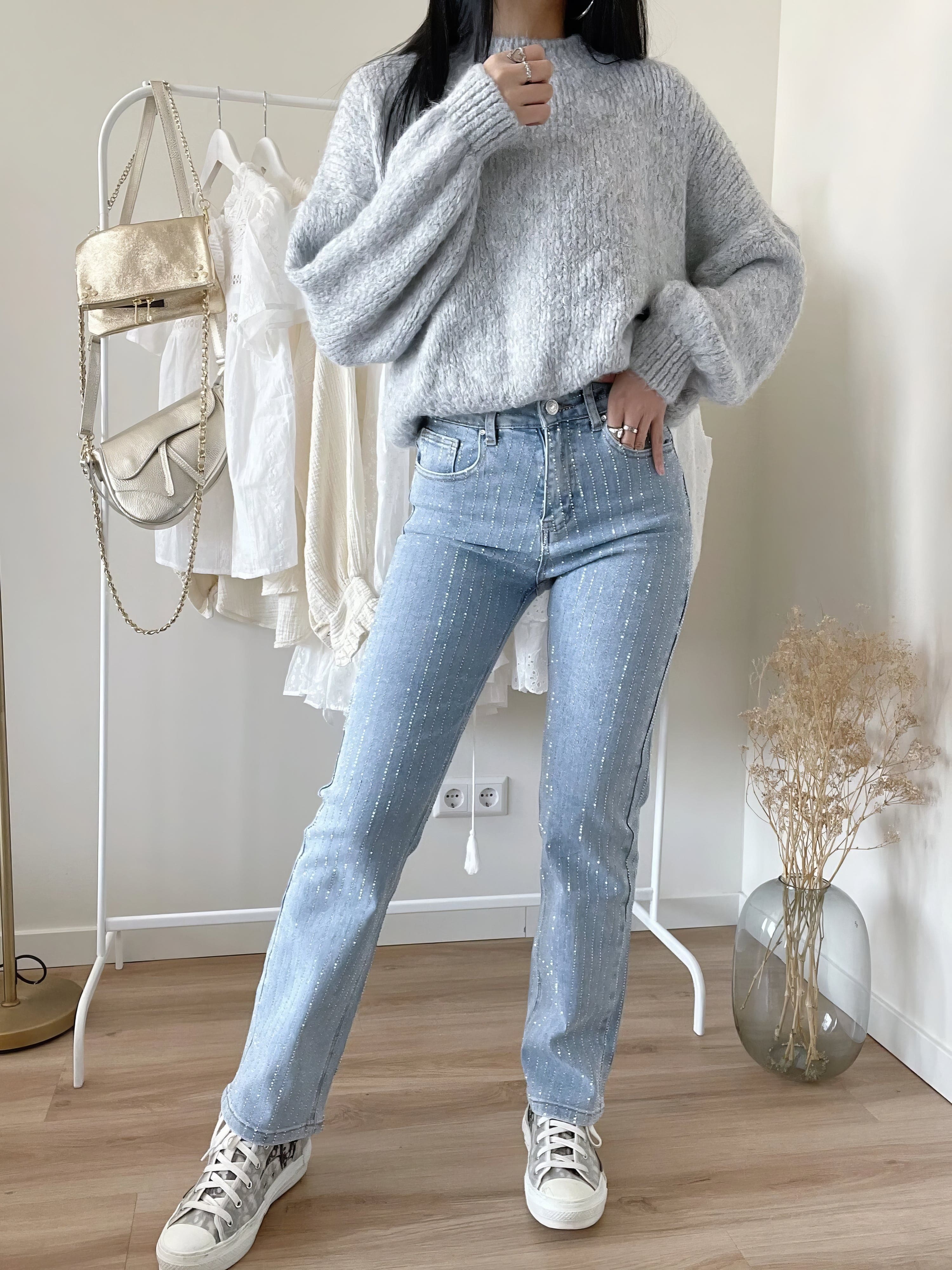 Glamlux | Denim Glitzer Glitzer Jeans