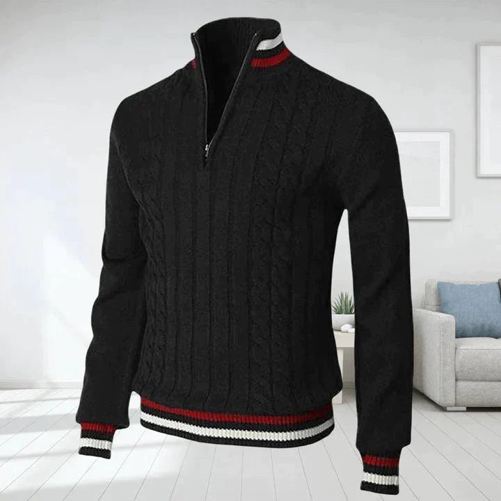 Larry | Herren Pullover mit Zopfmuster