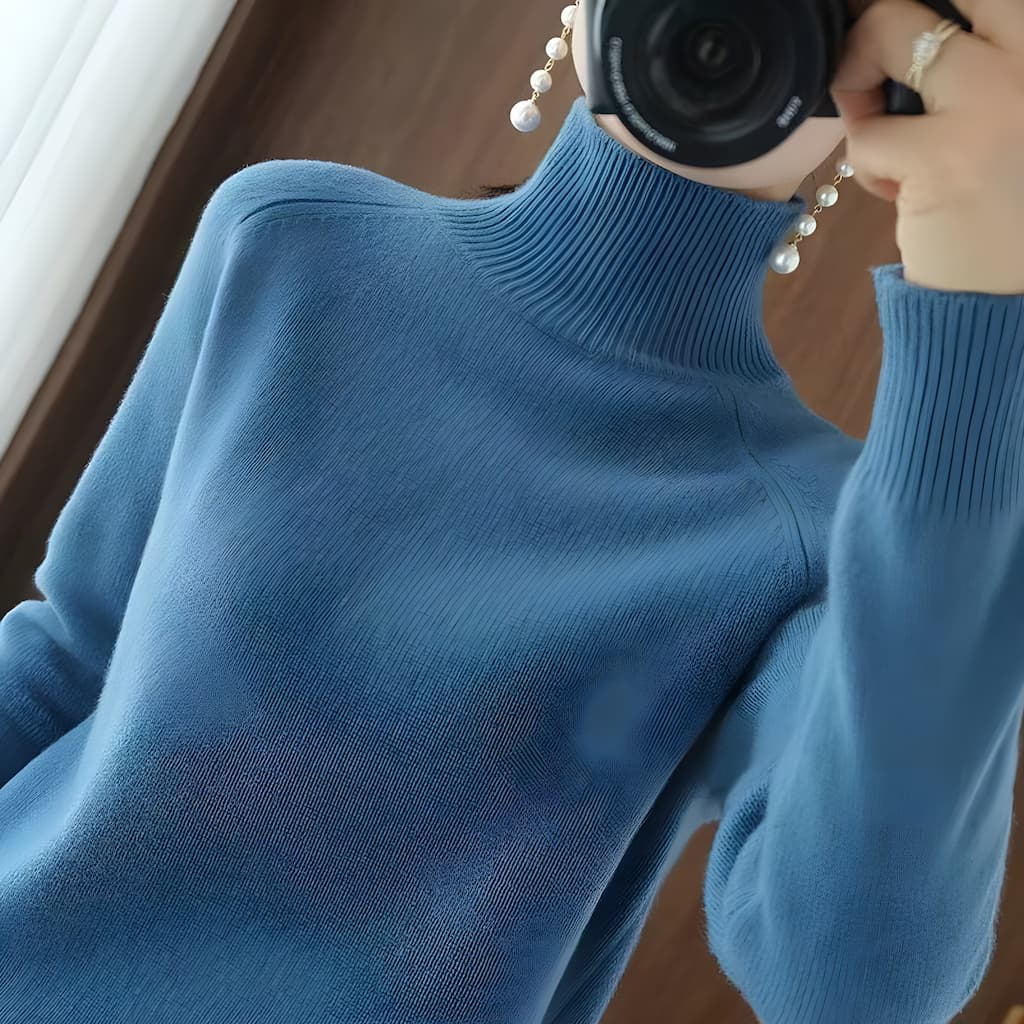 Warmer Rollkragenpullover für Frauen