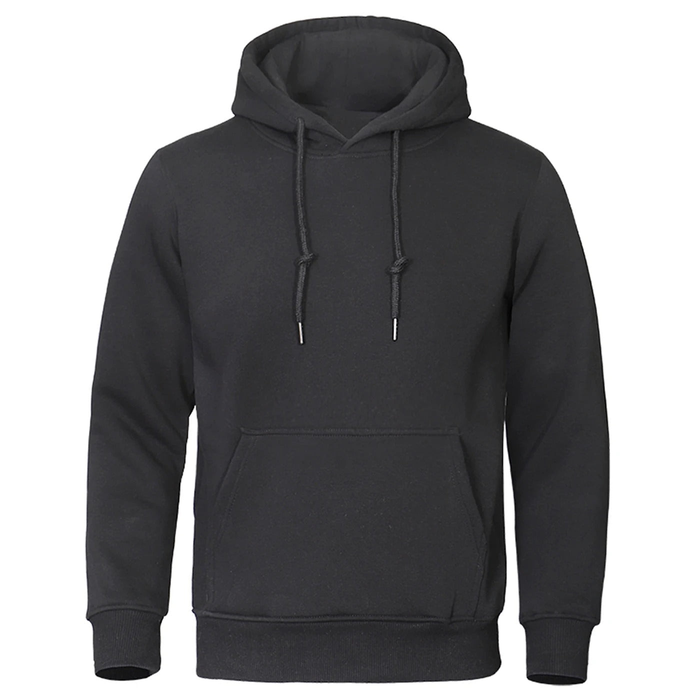 Unifarbener Hoodie