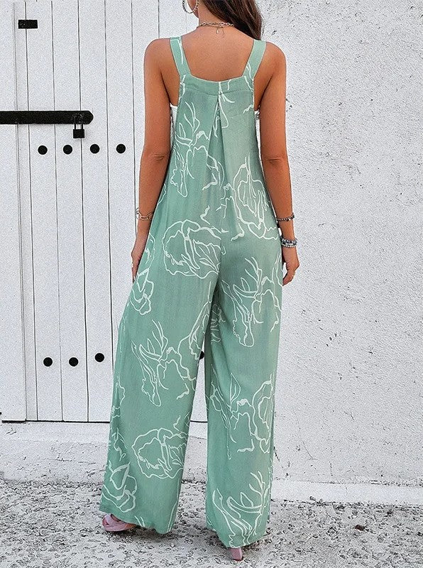 Laura | Weiter Jumpsuit Mit Druck