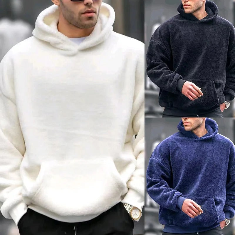 Trendiger Winter-Kapuzenpullover