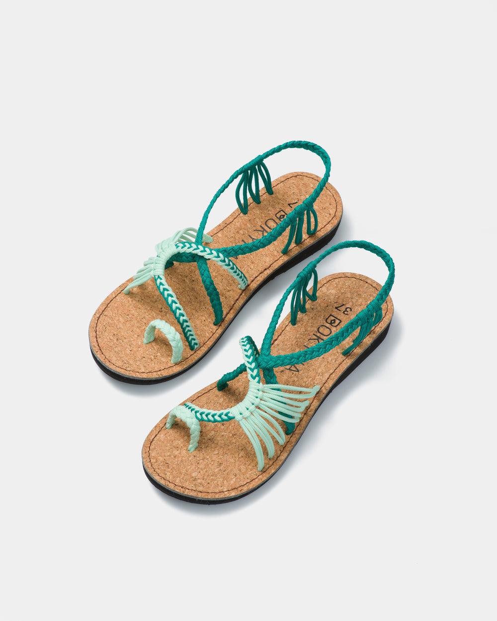 Helena | Sommer geflochtene Sandalen