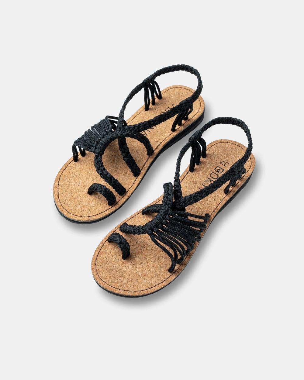 Helena | Sommer geflochtene Sandalen