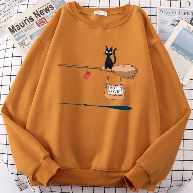 Pullover mit Katzenmotiv für Frauen