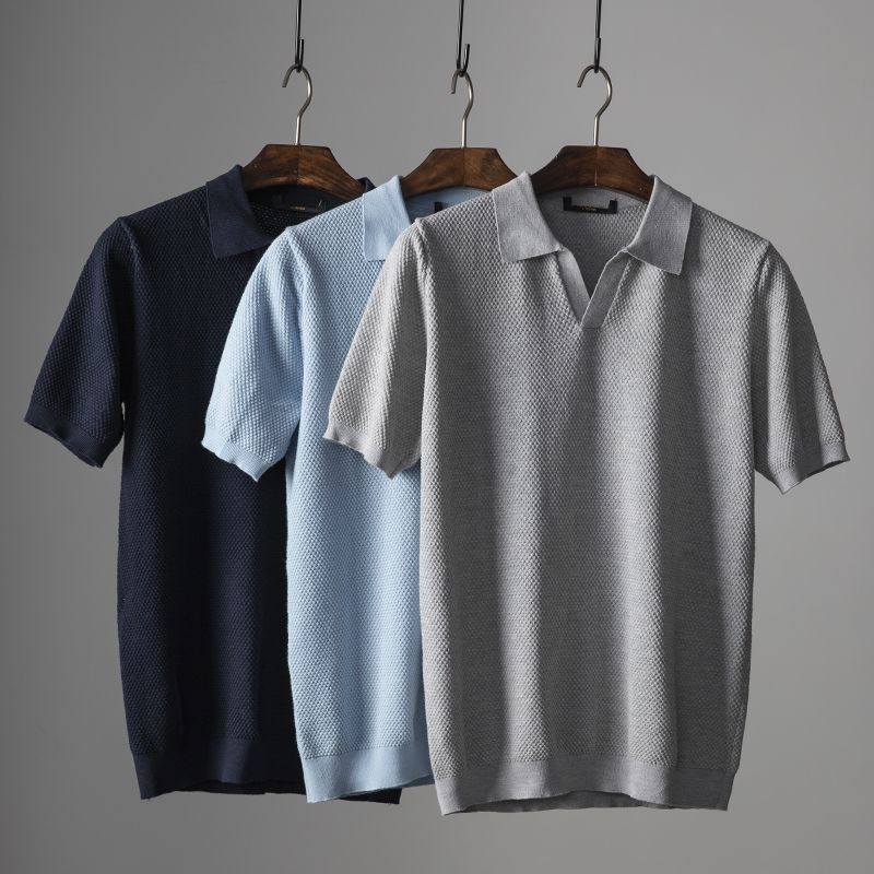 Finn | Poloshirt aus strukturiertem Strick