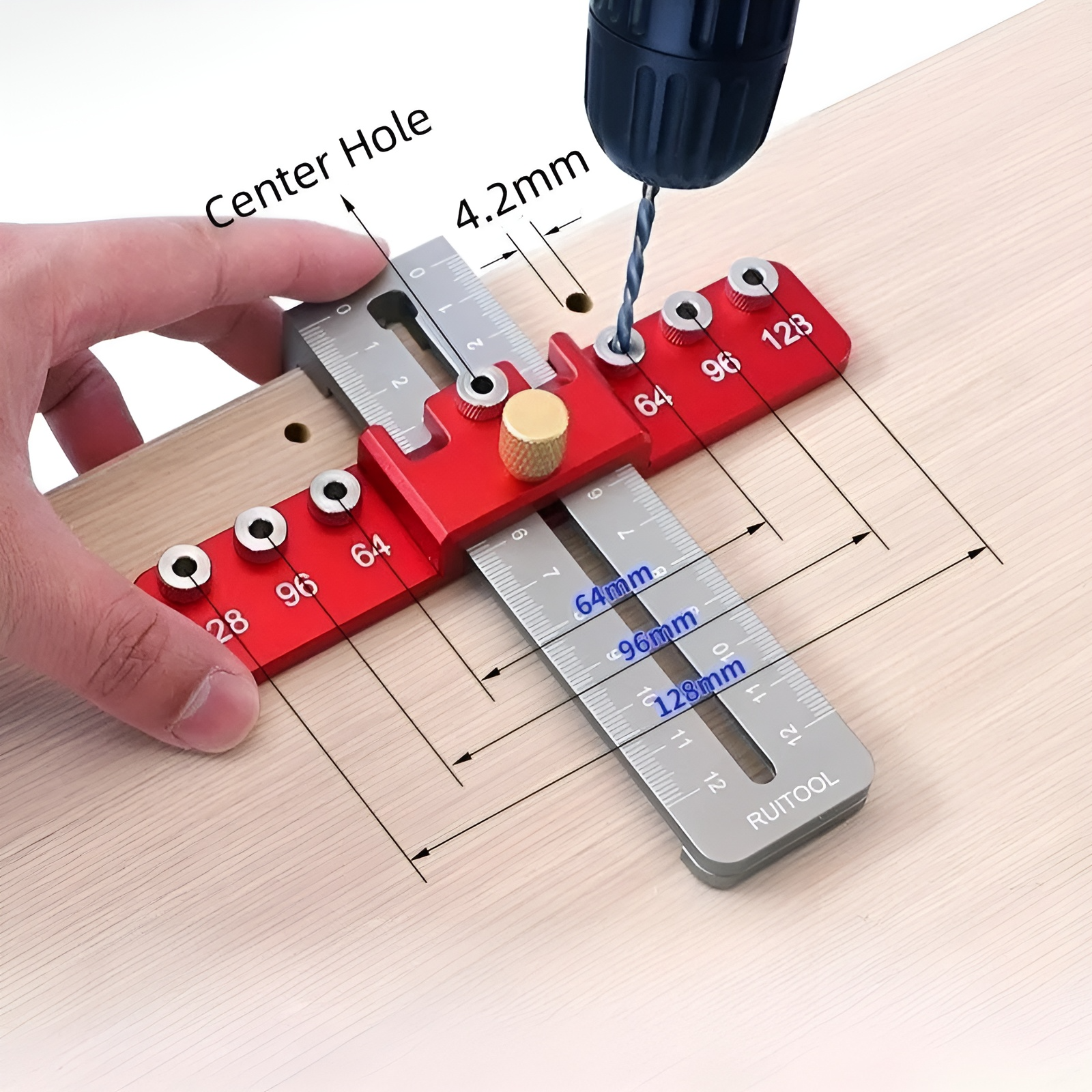 HoleMate ™ Locher für Schubladengriffe