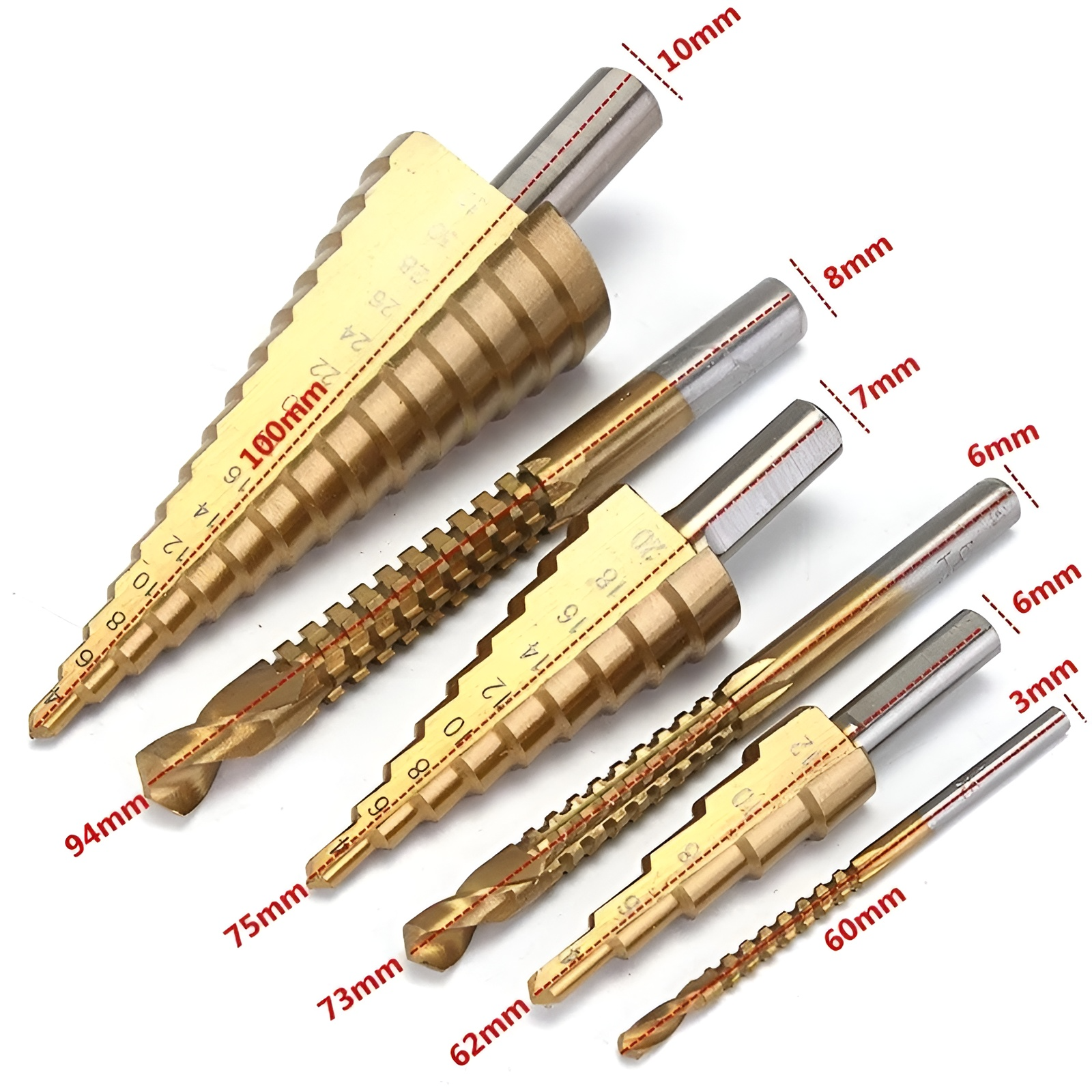 50% Rabatt | StepDrill™ Geradliniger Stufenbohrer-Satz