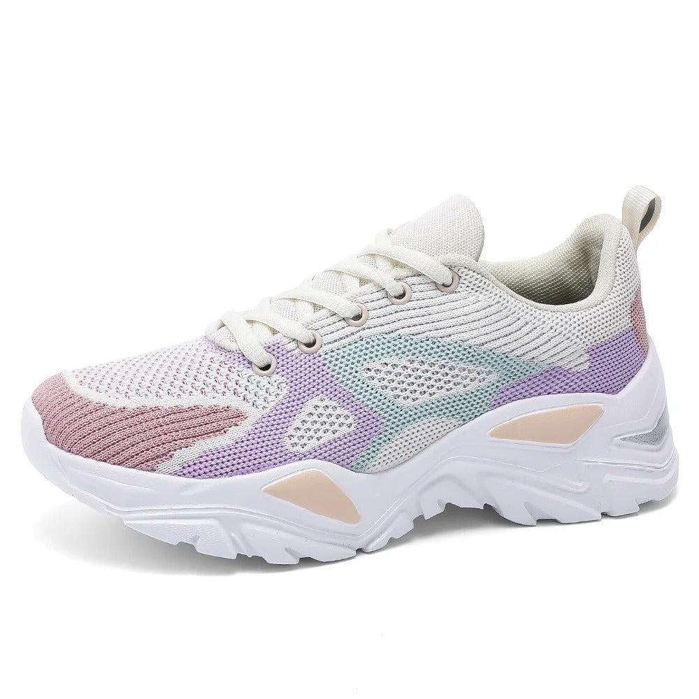 Atmungsaktive Mesh-Plateau-Sneakers | Irena