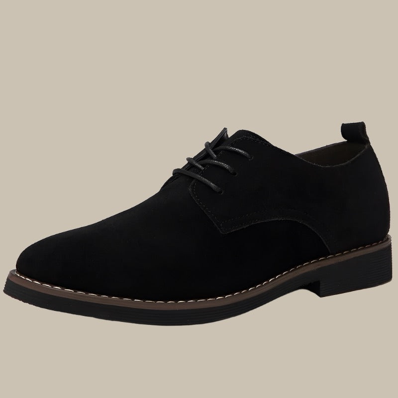 Floris Oxford Schuhe | Formale bequeme Wildleder Herrenschuhe mit Absatz