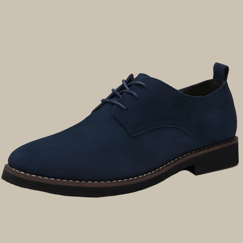 Floris Oxford Schuhe | Formale bequeme Wildleder Herrenschuhe mit Absatz