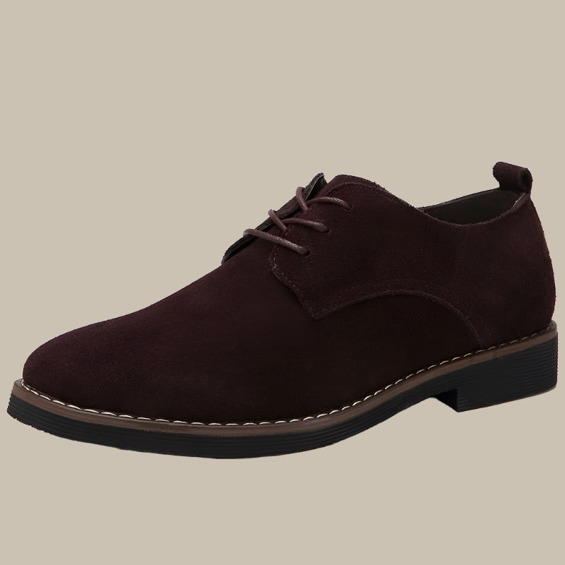 Floris Oxford Schuhe | Formale bequeme Wildleder Herrenschuhe mit Absatz