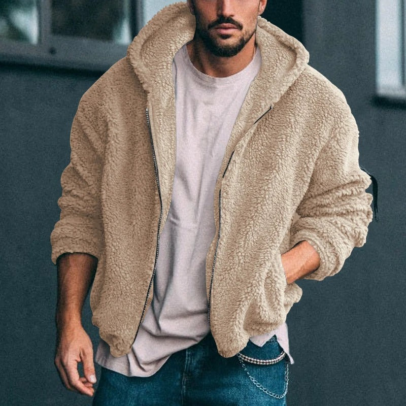 Flauschige Strickjacke für Männer